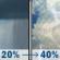Wednesday: A slight chance of drizzle before 9am, then a slight chance of rain showers between 9am and noon, then a chance of showers and thunderstorms. Mostly cloudy, with a high near 82. South southeast wind 10 to 15 mph, with gusts as high as 25 mph. Chance of precipitation is 40%. New rainfall amounts less than a tenth of an inch possible. Wednesday: Slight Chance Rain Showers then Chance Showers And Thunderstorms
