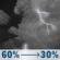 Tonight: Showers and thunderstorms likely before 4am, then a slight chance of showers and thunderstorms. Mostly cloudy, with a low around 67. South southeast wind 0 to 5 mph. Chance of precipitation is 60%. New rainfall amounts between a tenth and quarter of an inch possible. Tonight: Showers And Thunderstorms Likely
