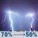 Tonight: Showers and thunderstorms likely before 7pm, then showers and thunderstorms likely between 7pm and 10pm, then a chance of showers and thunderstorms between 10pm and 4am. Mostly cloudy, with a low around 69. South southeast wind 10 to 15 mph, with gusts as high as 25 mph. Chance of precipitation is 70%. New rainfall amounts between three quarters and one inch possible. Tonight: Showers And Thunderstorms Likely